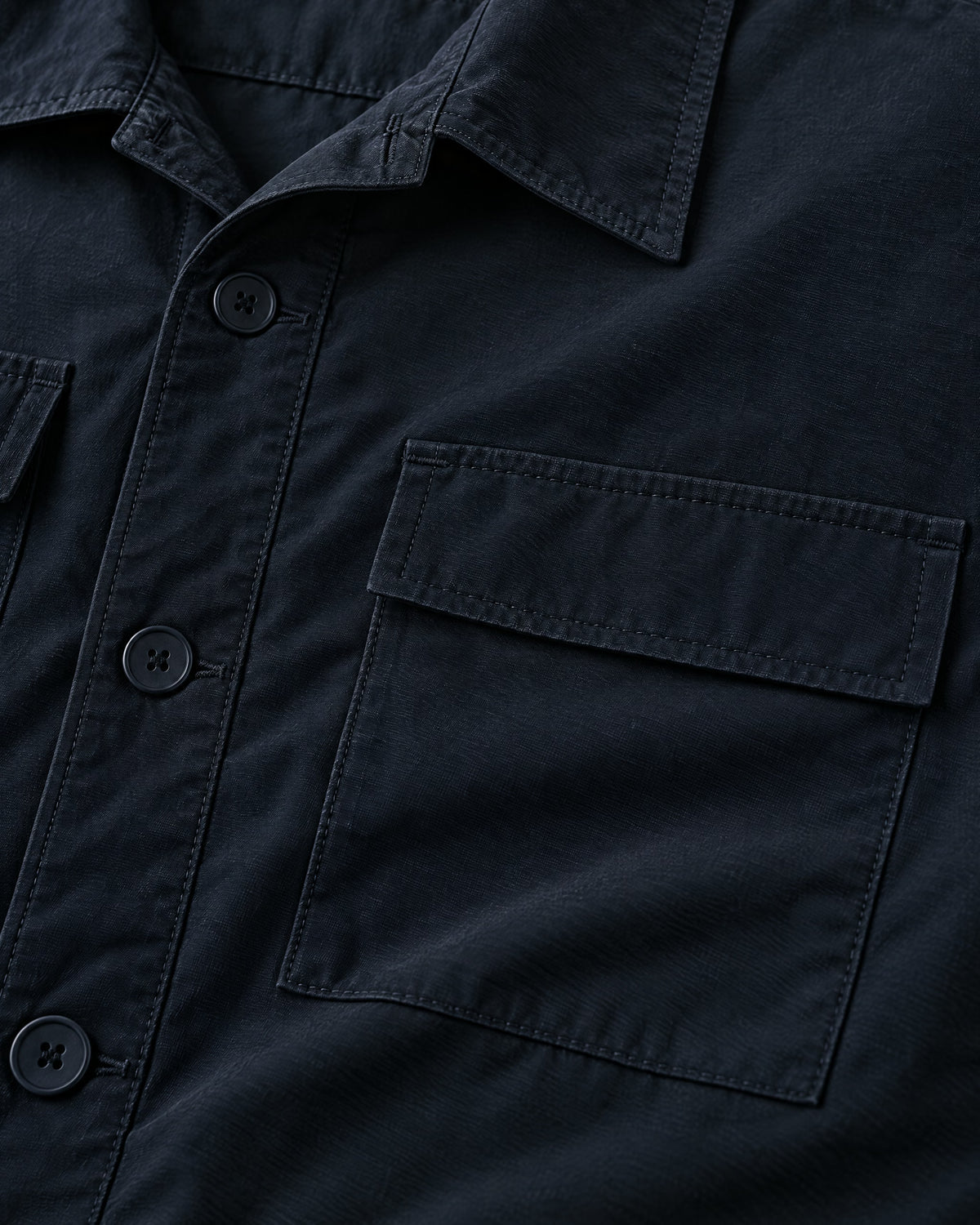 Romimi Relaxed Tech Suit in Black, fabric close-up