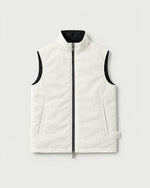 Romimi Reversible Windbreaker Gilet in Black, reversible side