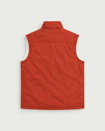 Romimi Reversible Windbreaker Gilet in Brick, back view