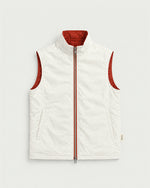 Romimi Reversible Windbreaker Gilet in Brick, reversible side