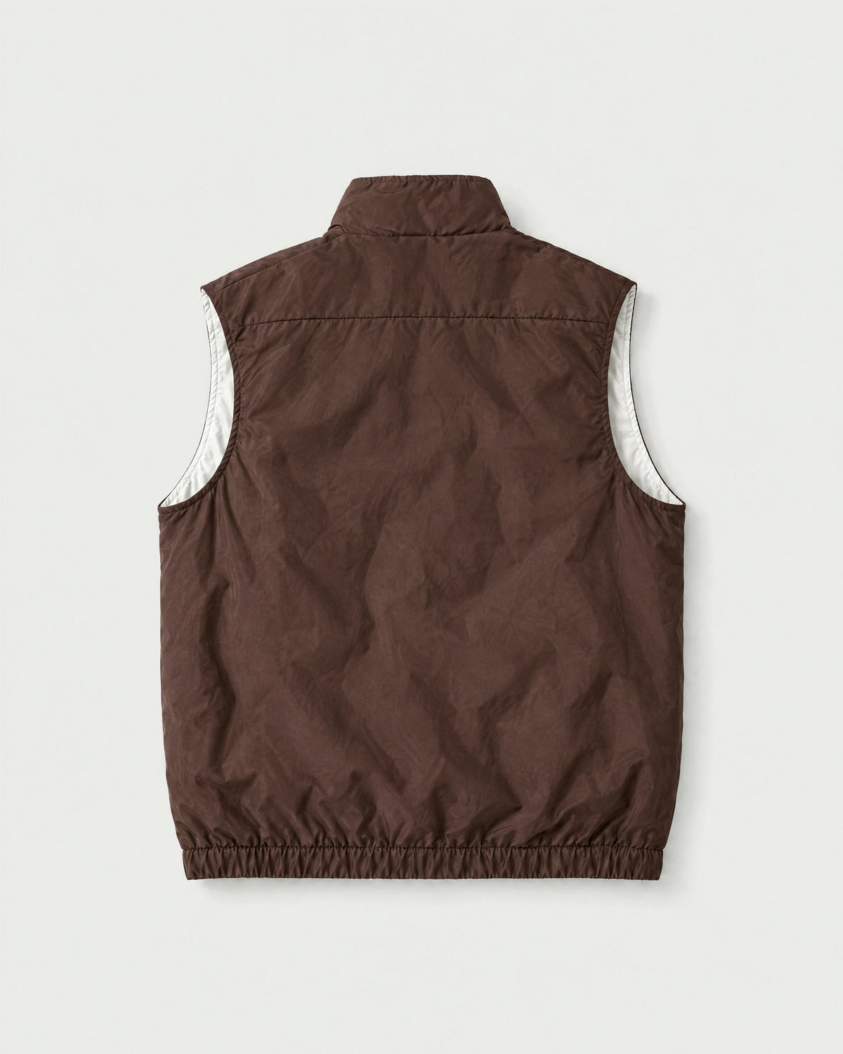 Romimi Reverso Gilet in Brown, back view