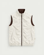 Romimi Reverso Gilet in Brown, reversible side