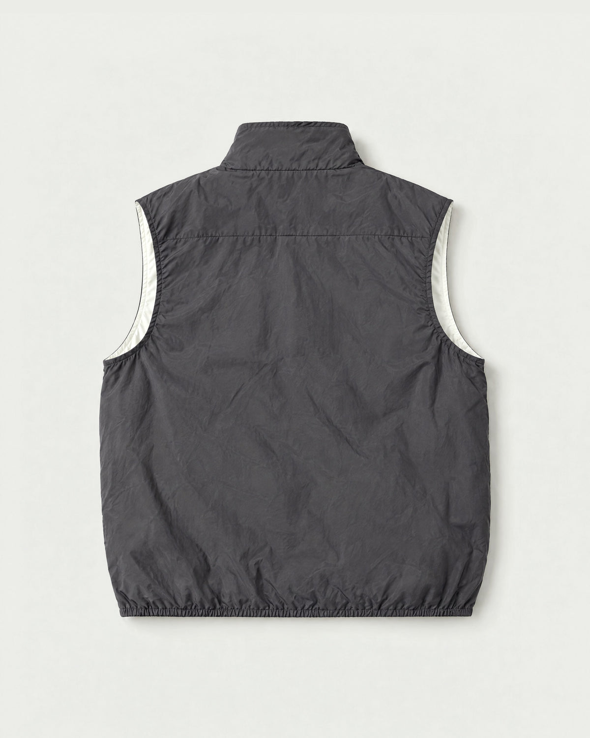 Romimi Reverso Gilet in Charcoal, back view