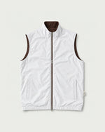 Romimi Reverso Gilet in Cream, reversible side