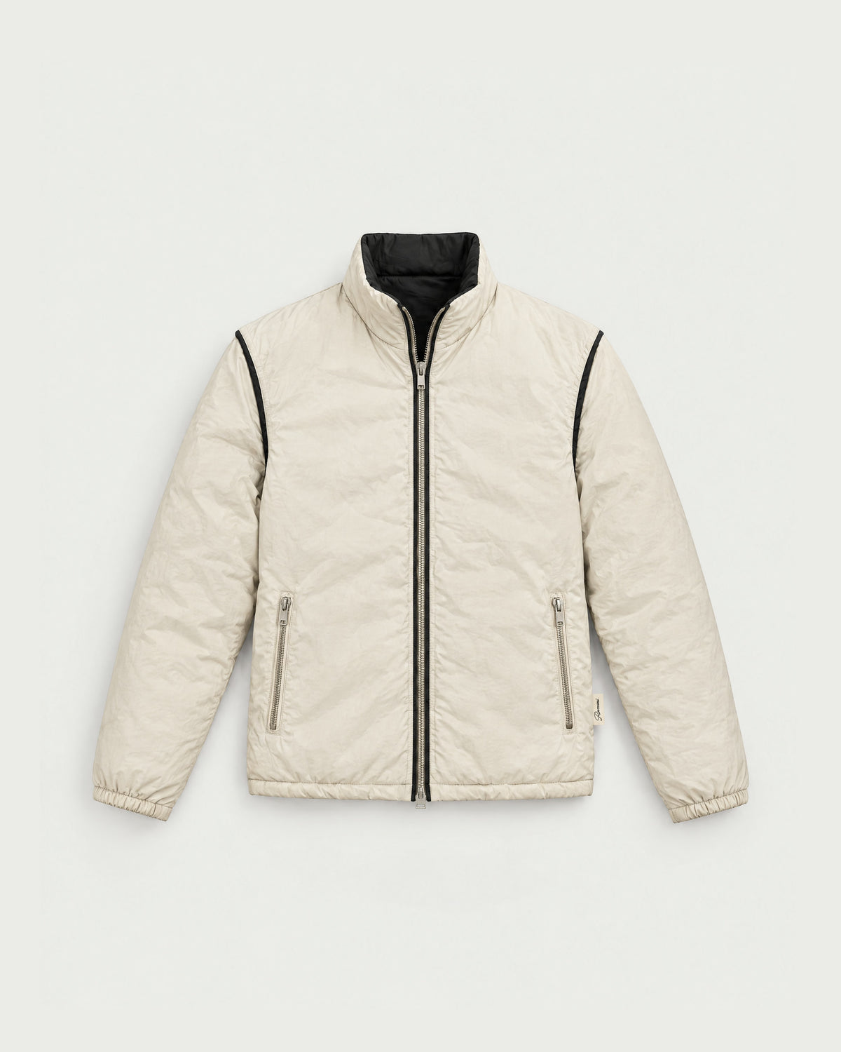 Romimi Reverso Jacket in Black, reversible side