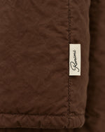 Romimi Reverso Jacket in Brown, label close-up