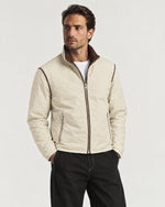 Romimi Reverso Jacket in Brown, reversible side, worn