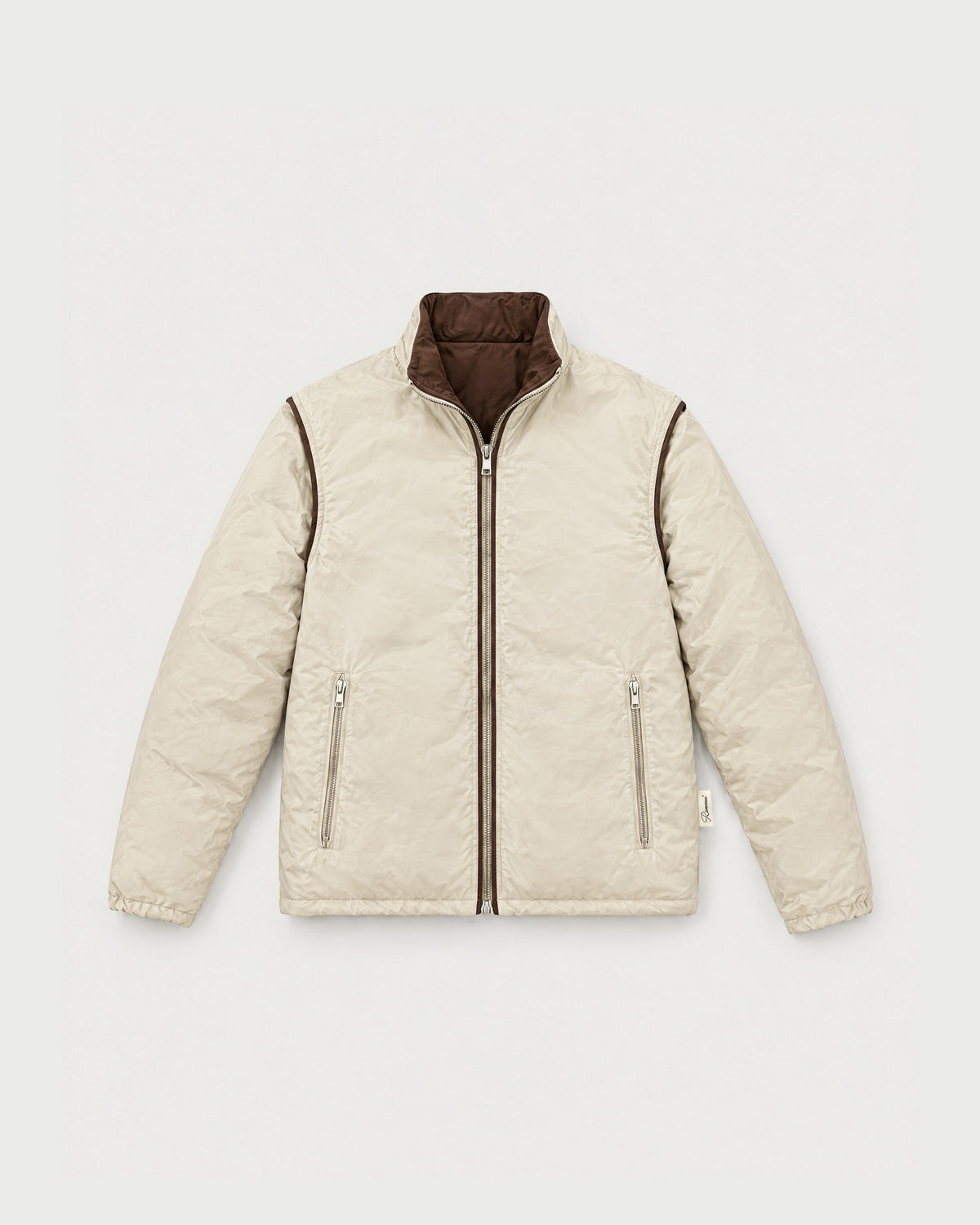 Romimi Reverso Jacket in Brown, reversible side