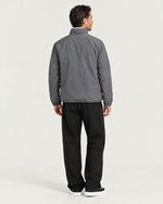 Romimi Reverso Jacket in Grey, back view, worn
