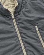 Romimi Reverso Jacket in Grey, fabric close-up