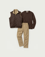 Romimi Reverso Set in Brown / Camel, front view