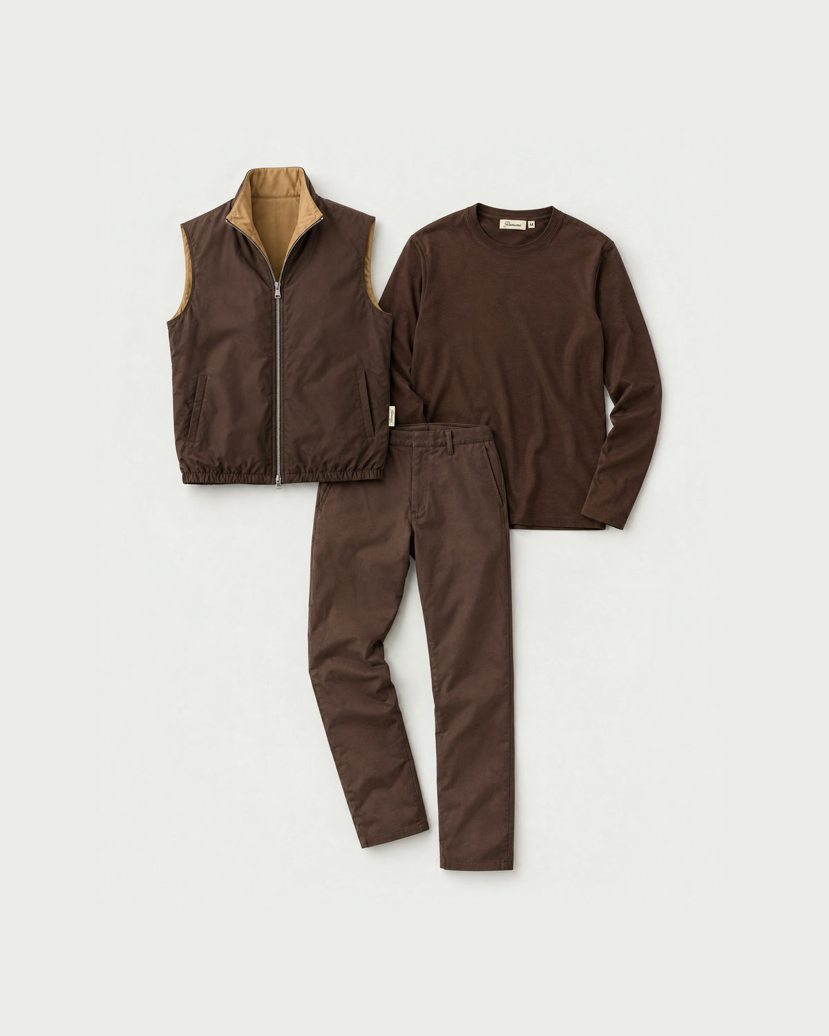 Romimi Reverso Set in Brown, front view