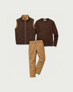 Romimi Reverso Set in Camel / Brown, reversible side