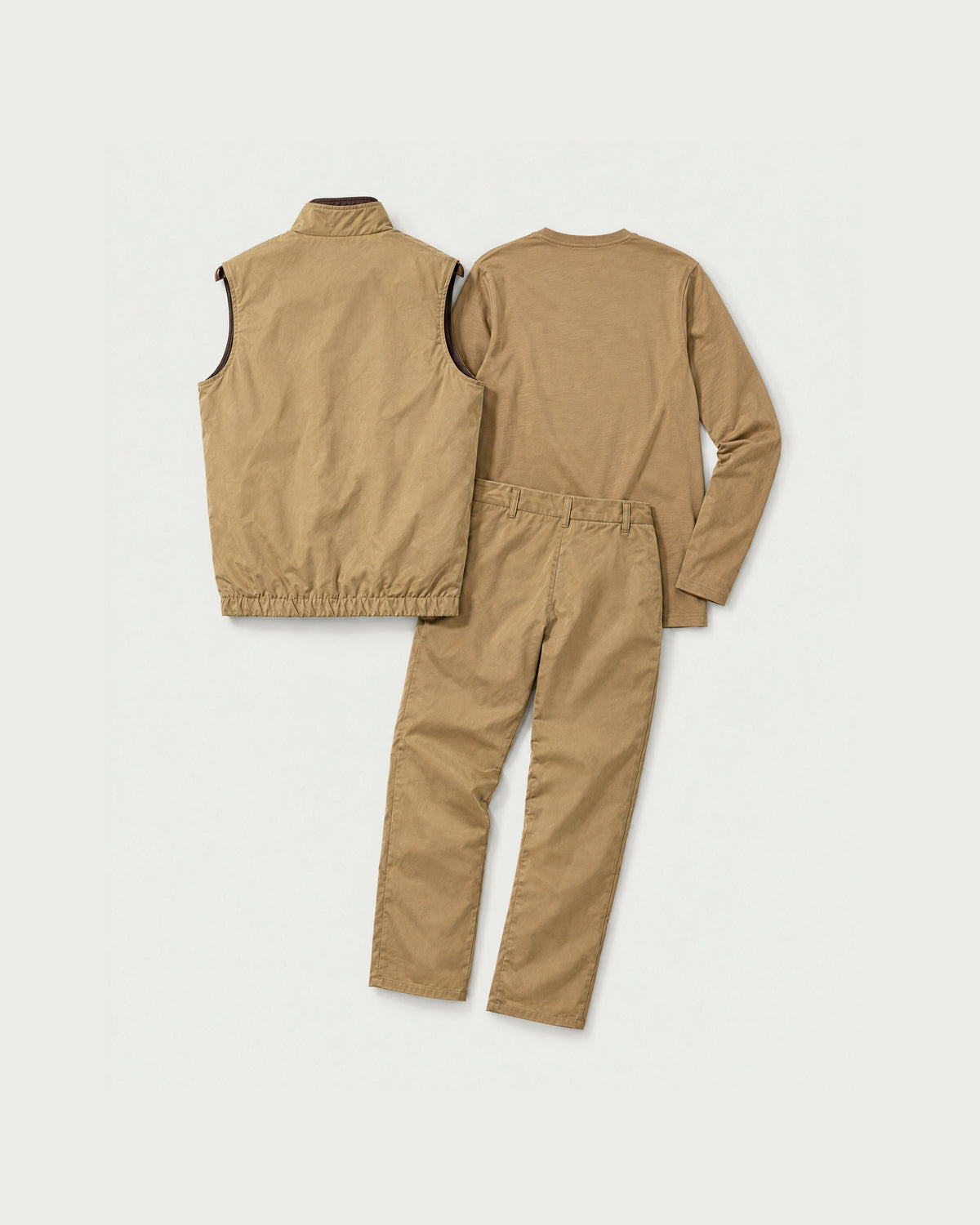 Romimi Reverso Set in Camel, back view