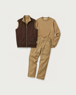 Romimi Reverso Set in Camel, reversible side