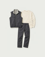 Romimi Reverso Set in Charcoal / Cream, front view