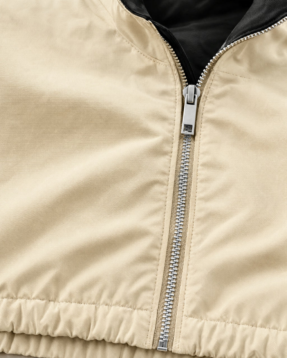 Romimi Reverso Set in Cream / Black, fabric close-up