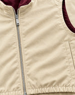 Romimi Reverso Set in Cream / Burgundy, fabric close-up