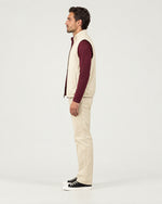 Romimi Reverso Set in Cream / Burgundy, side view, worn