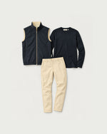 Romimi Reverso Set in Cream / Navy, reversible side
