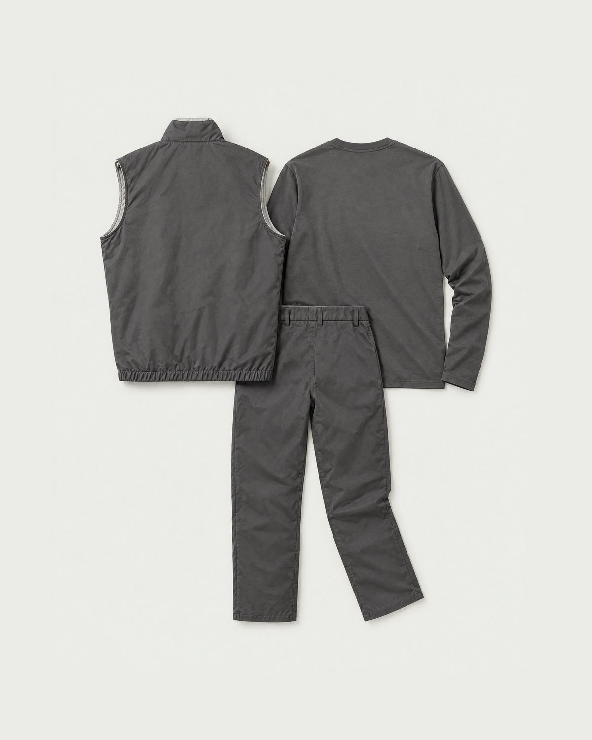 Romimi Reverso Set in Grey, back view
