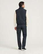 Romimi Reverso Set in Navy / Cream, back view, worn