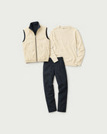 Romimi Reverso Set in Navy / Cream, reversible side