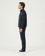 Romimi Reverso Set in Navy, side view, worn