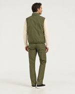 Romimi Reverso Set in Olive / Cream, back view, worn