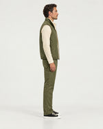 Romimi Reverso Set in Olive / Cream, side view, worn