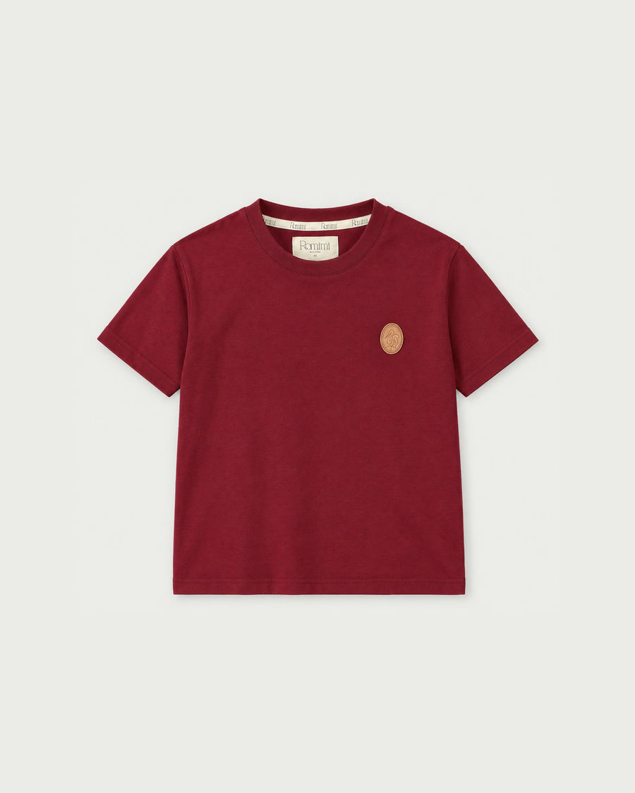 Romimi Signature Crest Tee for kids, front view