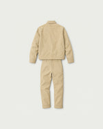 Romimi Slim Tech Suit in Beige, back view