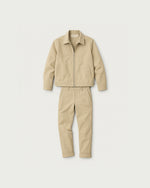 Romimi Slim Tech Suit in Beige, front view