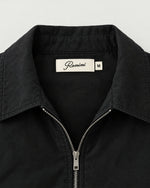 Romimi Slim Tech Suit in Black, label close-up