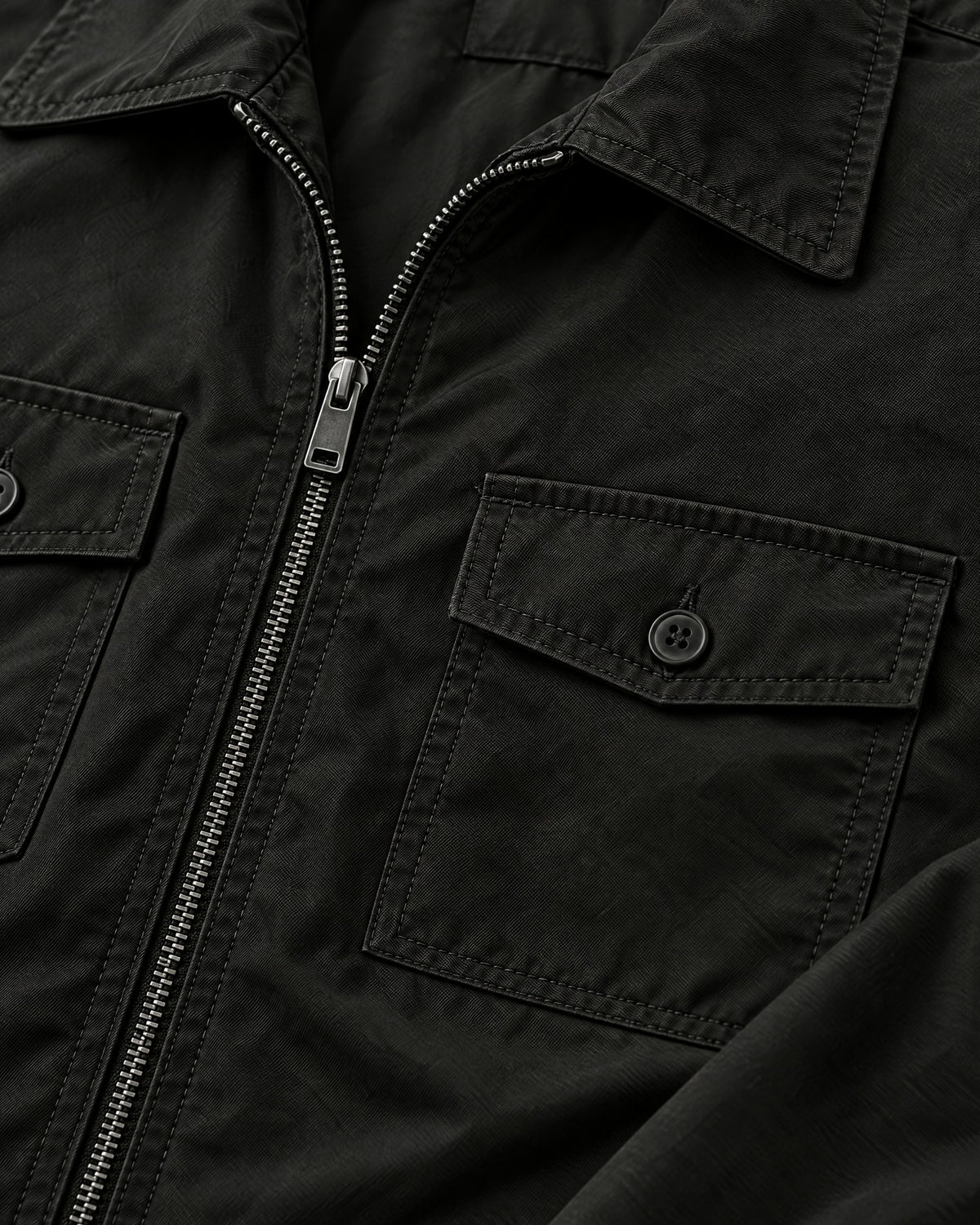 Romimi Tech Cargo Set in Black, fabric close-up