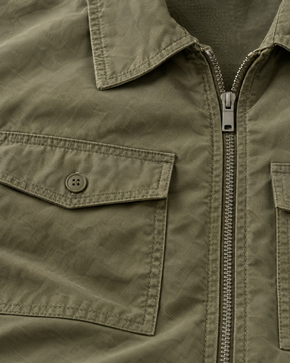 Romimi Tech Cargo Set in Khaki, fabric close-up