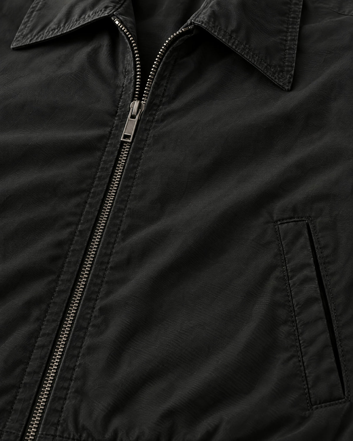 Romimi Tech Tracksuit in Black, fabric close-up