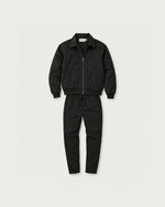 Romimi Tech Tracksuit in Black, front view
