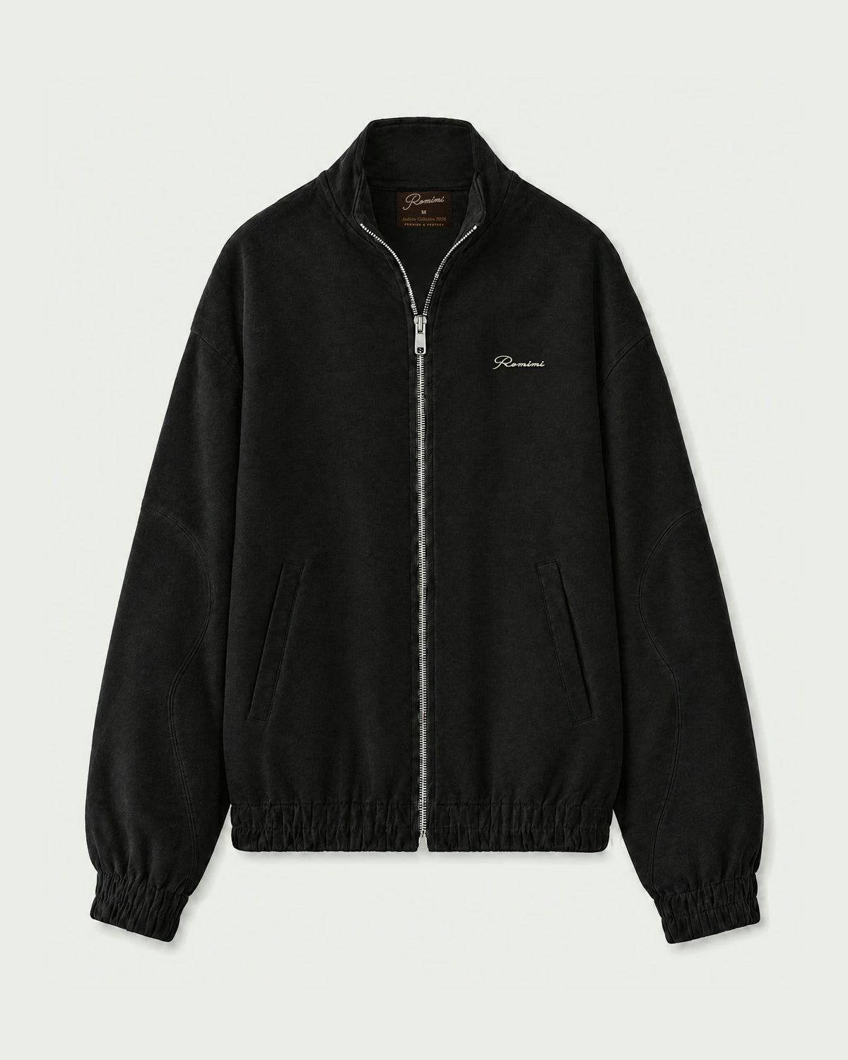 Romimi Tracksuit Jacket - Black, front view