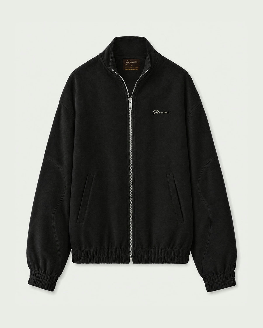 Romimi Tracksuit Jacket - Black, front view
