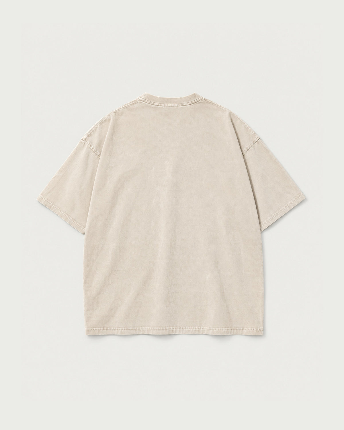 Romimi Washed Heavy Tee in Apricot, back view