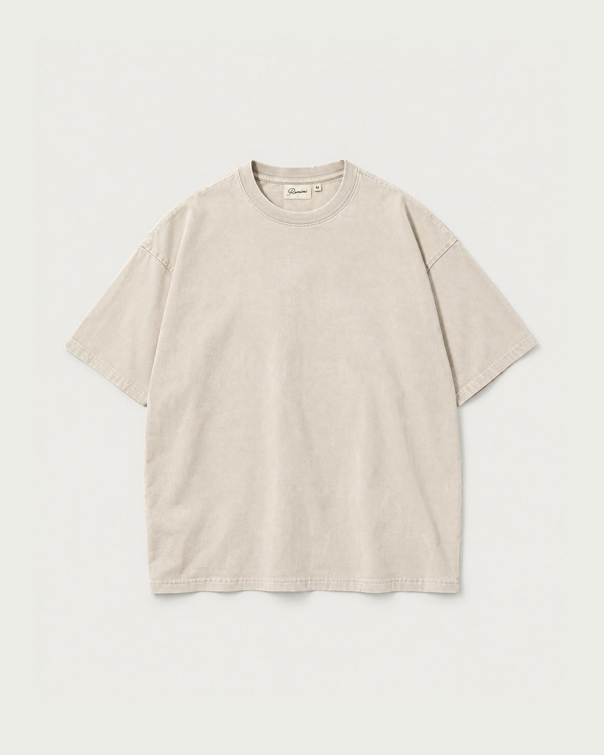 Romimi Washed Heavy Tee in Apricot, front view