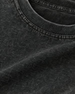 Romimi Washed Heavy Tee in Black, fabric close-up