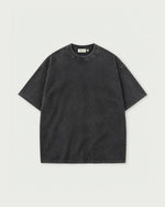 Romimi Washed Heavy Tee in Black, front view
