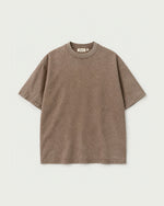 Romimi Washed Heavy Tee in Brown, front view