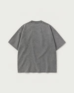 Romimi Washed Heavy Tee in Grey, back view