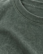 Romimi Washed Heavy Tee in Khaki, fabric close-up