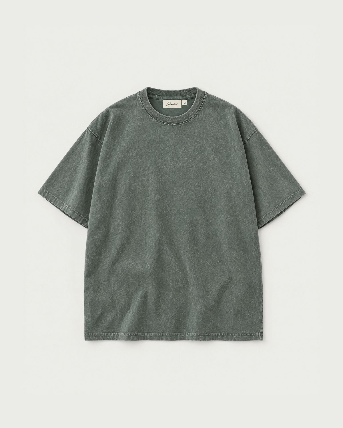 Romimi Washed Heavy Tee in Khaki, front view