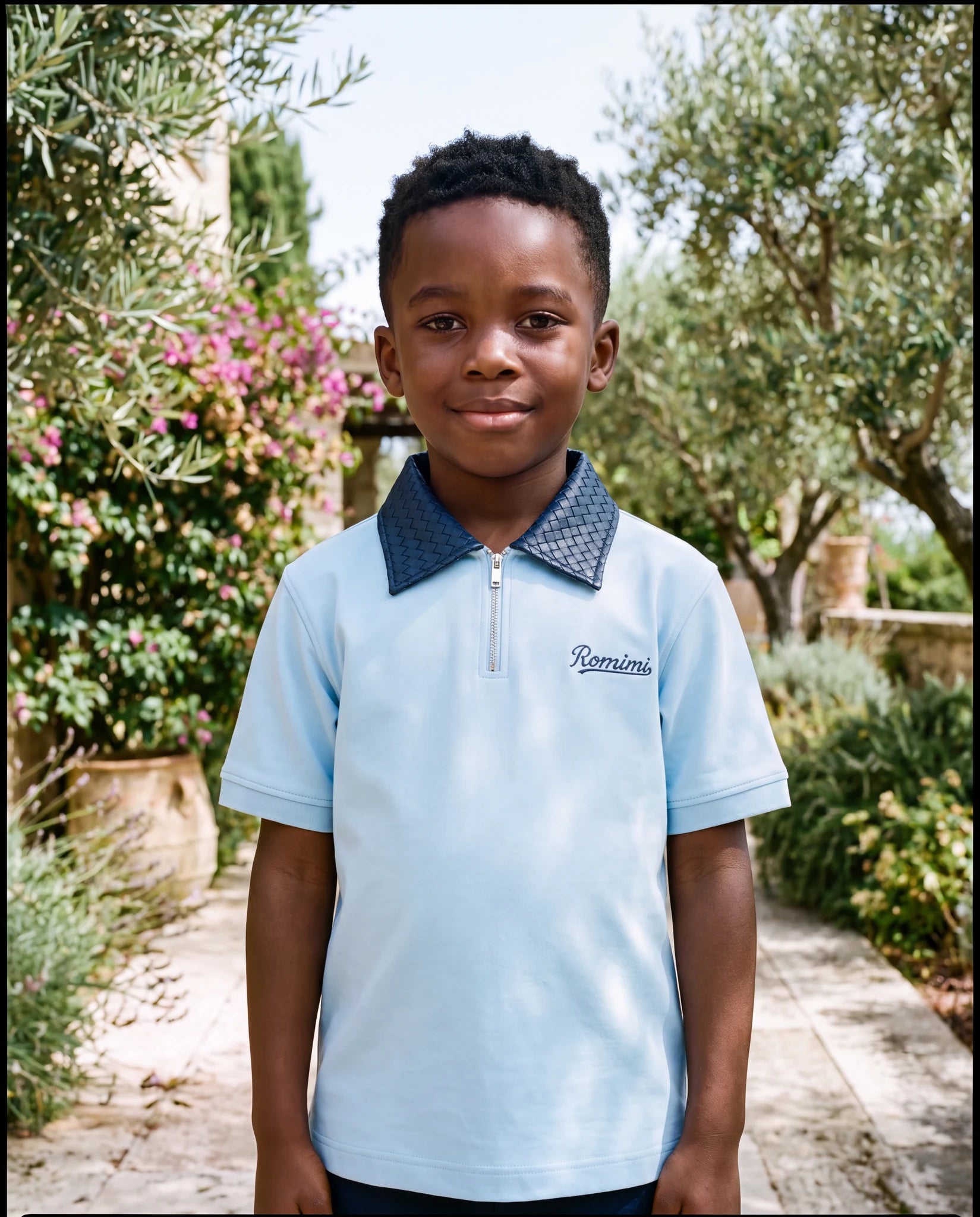 ROMIMI Adam Sport Polo sky blue — boy